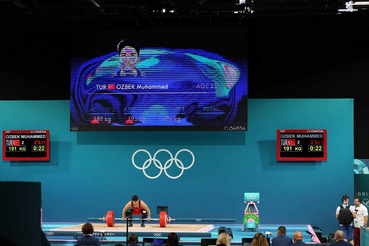 Paris 2024 Olimpiyat Oyunları halter kategorisinde erkekler 73. kilo müsabakaları South Paris...