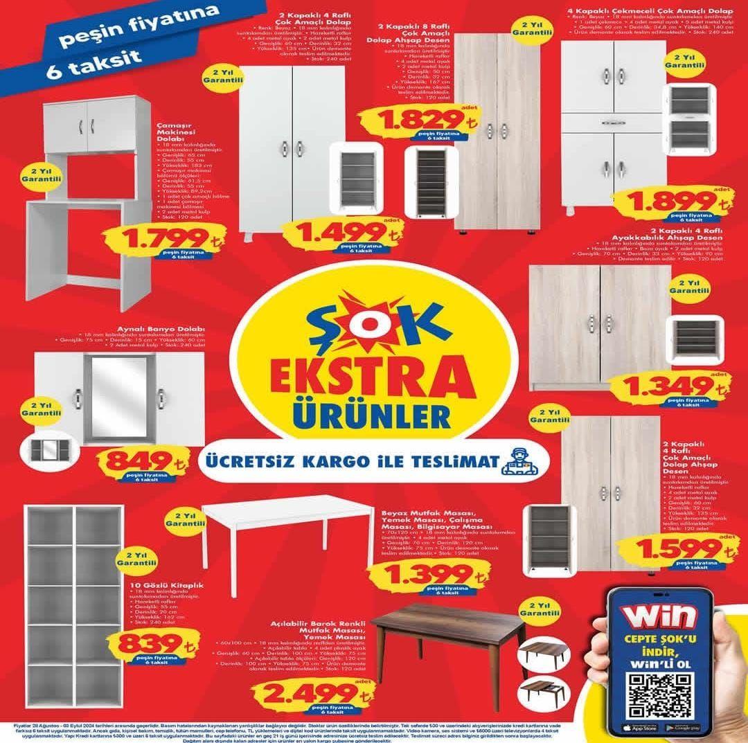 ŞOK 28 Ağustos 2024 Aktüel Ürünler Kataloğunda Dev İndirimler: 32'li Tuvalet Kağıdı 160TL'den 75 TL'ye düştü!