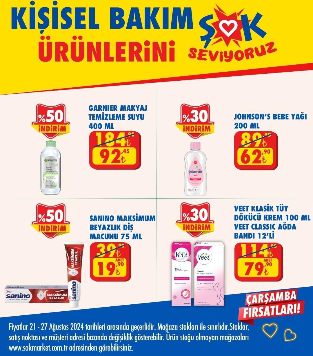 ŞOK Market 21-27 Ağustos 2024 İndirimler Kataloğu Yayımlandı: Kaçırılmayacak Fırsatlar ve Ürünler ŞOK'ta