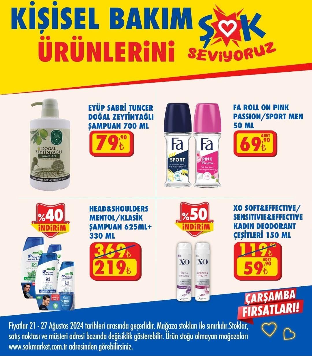 ŞOK Market 21-27 Ağustos 2024 İndirimler Kataloğu Yayımlandı: Kaçırılmayacak Fırsatlar ve Ürünler ŞOK'ta