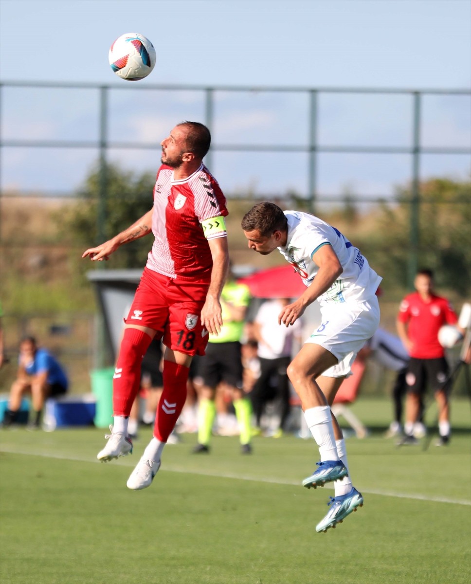 Trendyol Süper Lig ekiplerinden Samsunspor ile Çaykur Rizespor, Samsunspor Futbol Akademi...