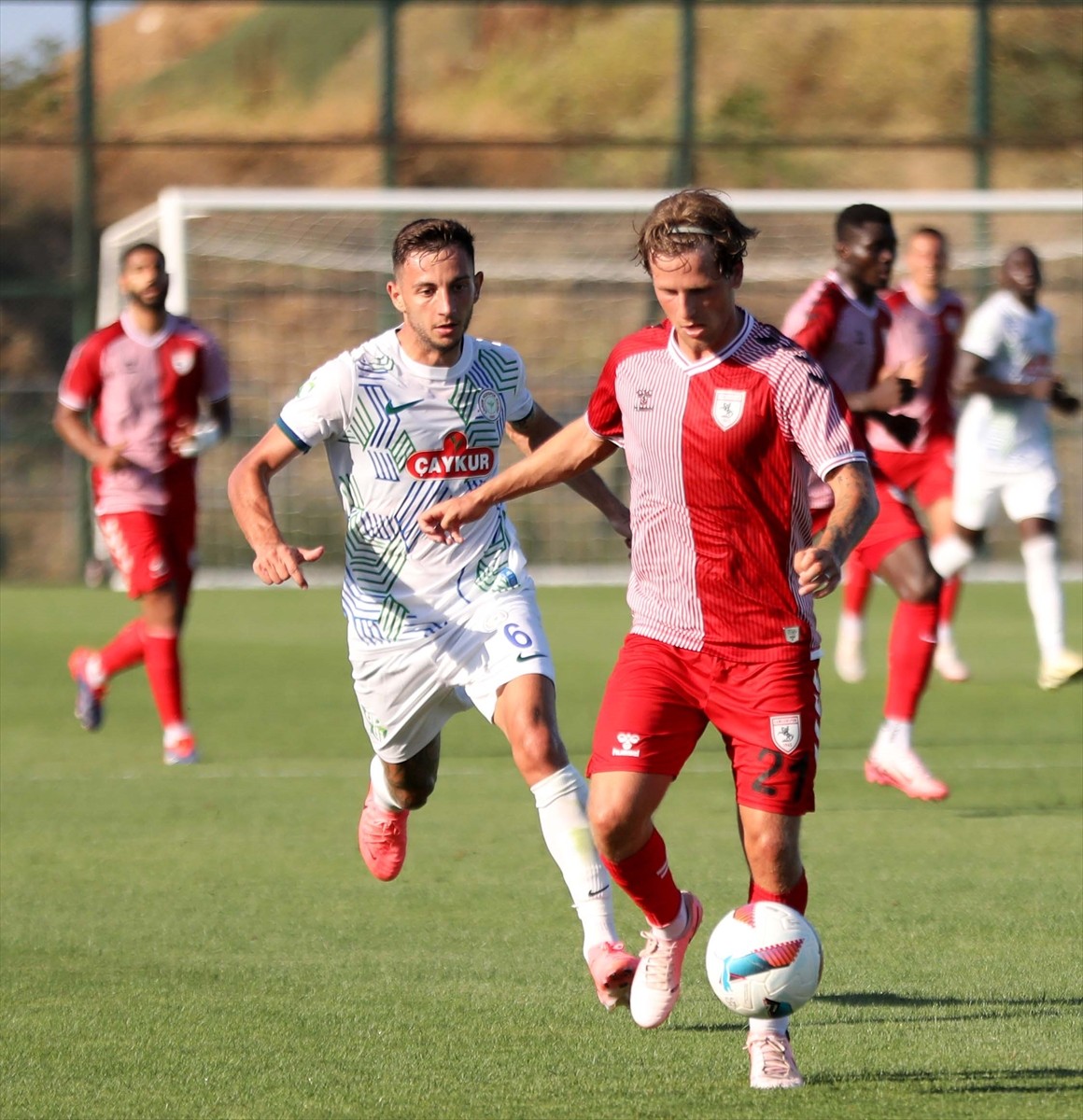 Trendyol Süper Lig ekiplerinden Samsunspor ile Çaykur Rizespor, Samsunspor Futbol Akademi...