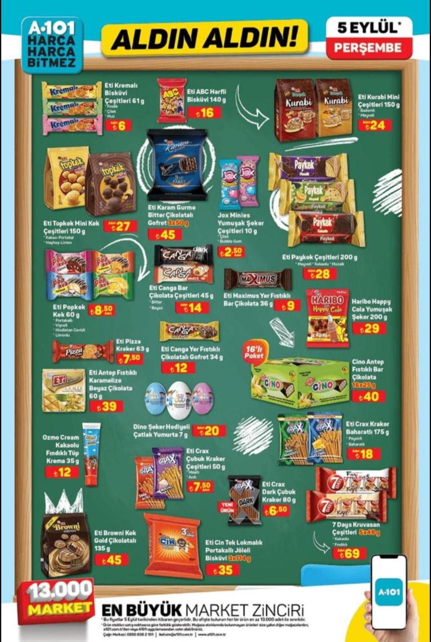 A101 5-11 Eylül 2024 Kataloğu Yayımlandı! Süpürge, Yatak, Bebek Bezi, Un, Şeker, TV, Bisiklet, Tava ve Yüzlerce Ürün Çok Uyguna A101'de