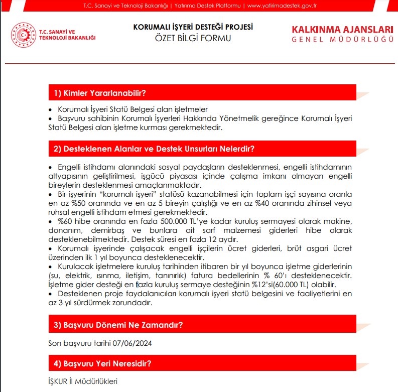 Bakanlıktan dev müjde! Yüzde 60 hibe ile 500.000 TL ödeme yapılacak!  