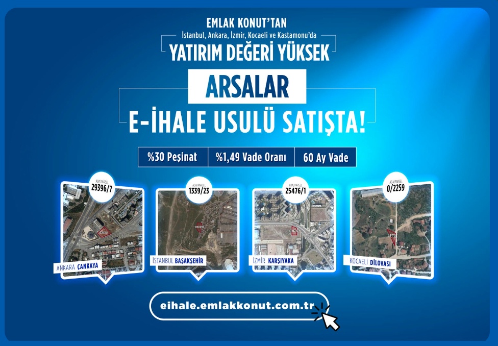 Emlak Konut'tan yeni ihale hamlesi! O şehirlerde yaşayanlara 1,49 faizli 60 ay vadeli arsa satışları başladı 