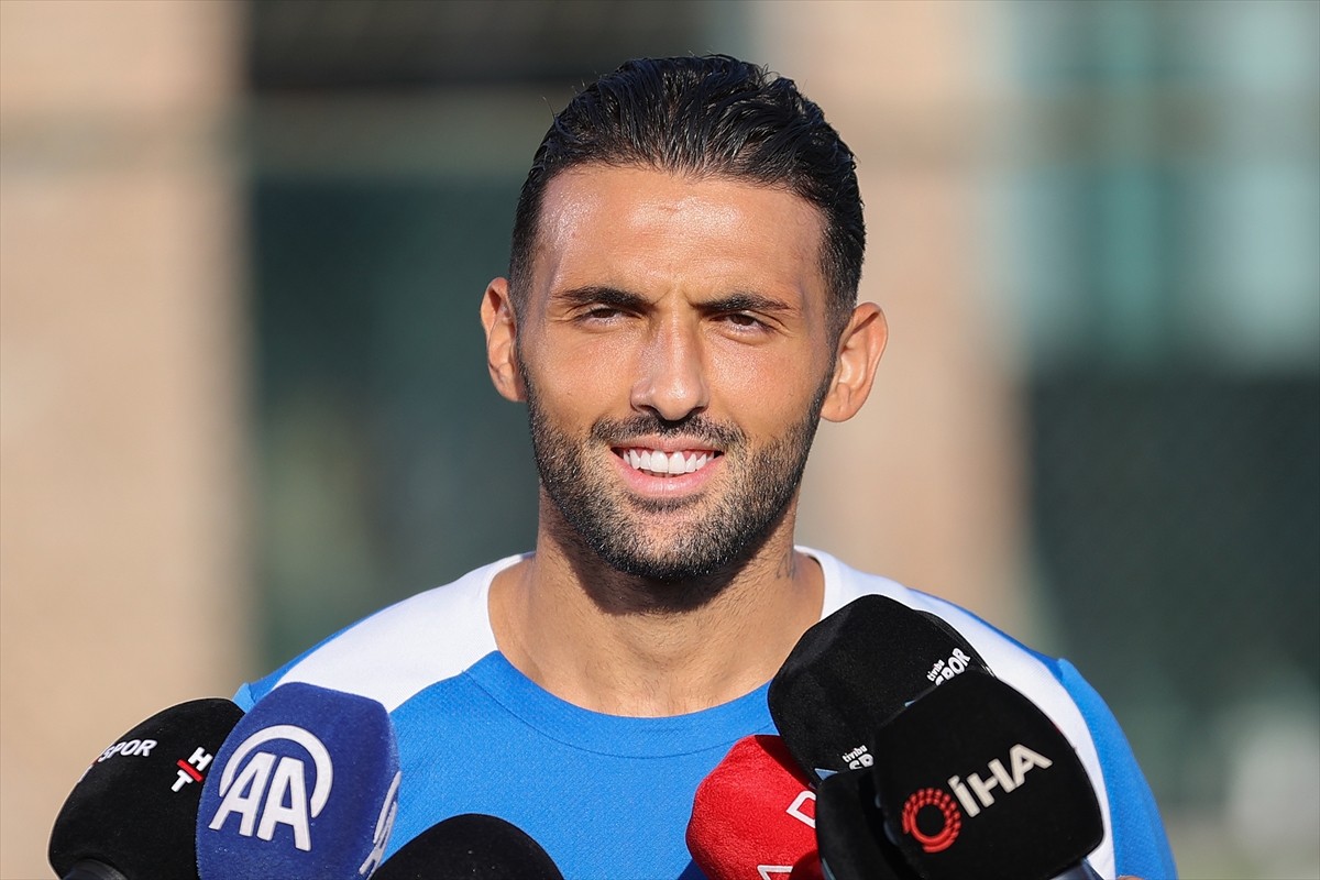 İkas Eyüpspor oyuncusu Umut Meraş, kulübün Kemerburgaz'daki tesislerinde gerçekleşen antrenman...