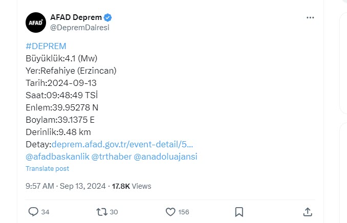 Naci Görür Uyarmıştı: Erzincan'ın Refahiye Şiddetli Deprem Meydana Geldi