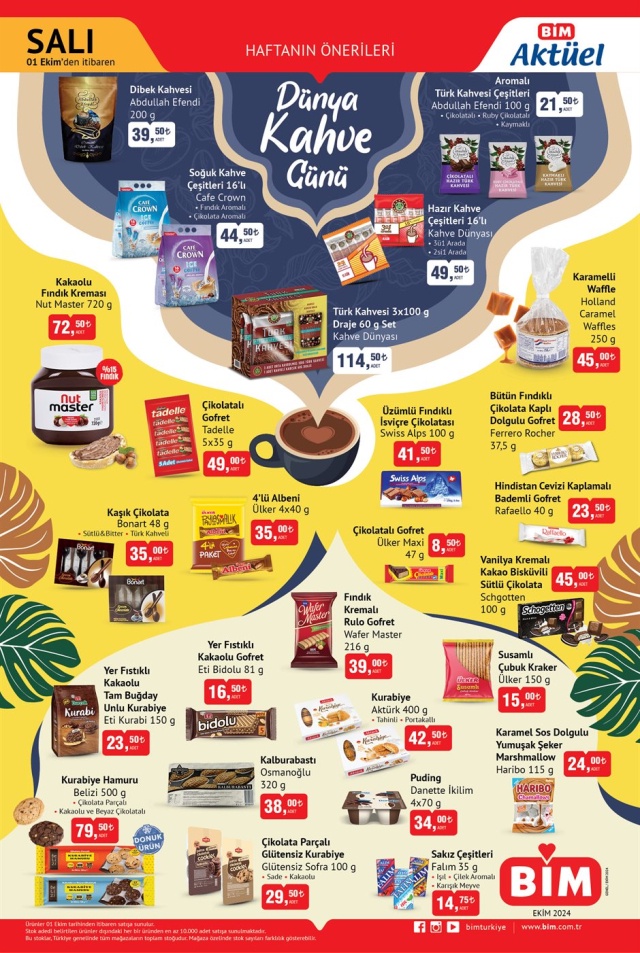 1 Ekim 2024 BİM Aktüel Ürünler Kataloğu Yayınlandı! Bu Salı İndirimde Neler Var?