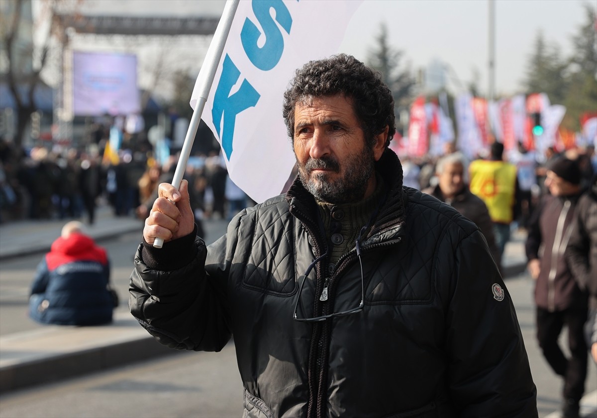 Ankara'da, Anadolu Meydanı'nda, Kamu Emekçileri Sendikaları Konfederasyonu (KESK), 2025 Yılı...