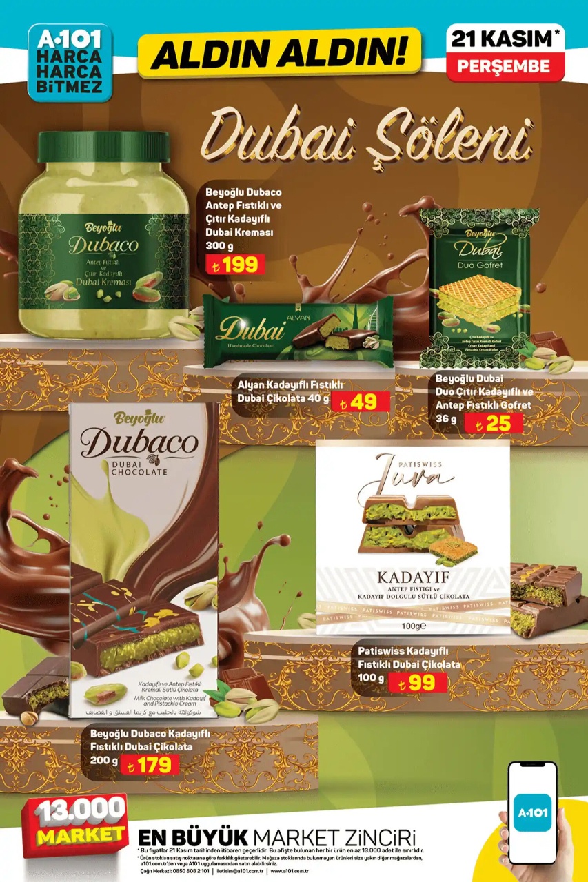 Merak edene Dubai çılgınlığı! Çikolata raflarda 50 TL'den düşecek