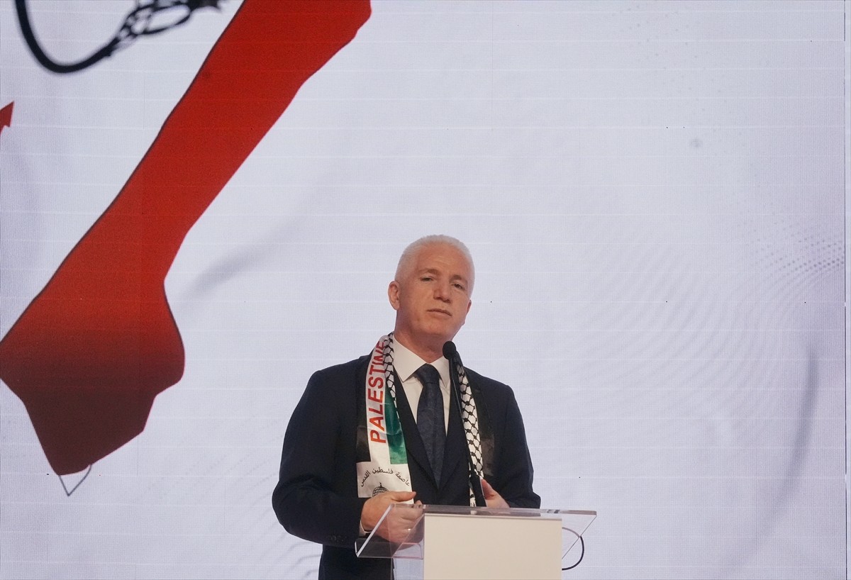 Türkiye Diyanet Vakfı (TDV) ile Al Khair Vakfı öncülüğünde İstanbul'da düzenlenen "Gazze'nin...