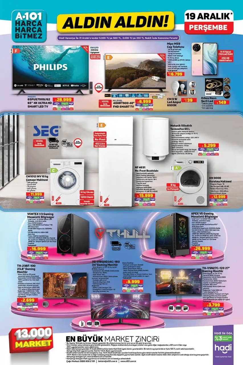 A101 19 Aralık 2024 Aktüel Ürünler Kataloğu Yayında! Kaçırılmayacak Fırsatlar