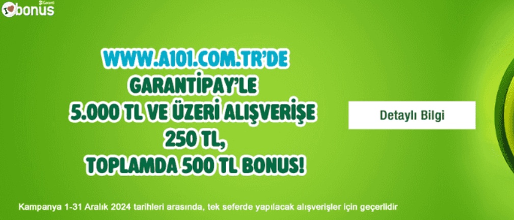 A101'de Yılbaşı Öncesi Büyük İndirim: 700 TL'ye Ek 500 TL Bonus!