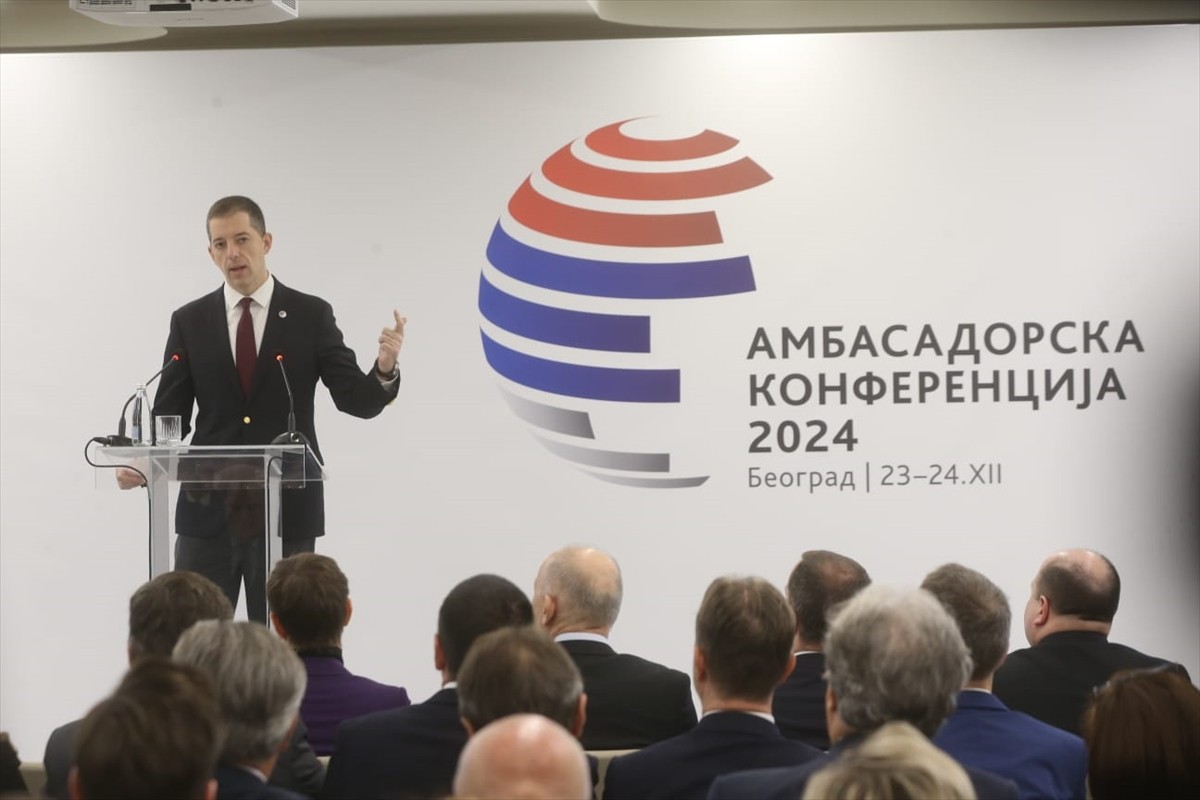 Başkent Belgrad'da Sırbistan Büyükelçiler Konferansı düzenlendi. Sırbistan Dışişleri Bakanı Marko...