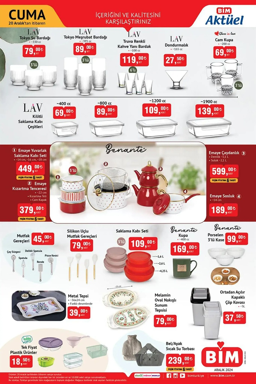 BİM 20 Aralık 2024 Aktüel Ürünler Kataloğu ile Avantajlı Yılbaşı İndirimleri Sizi Bekliyor