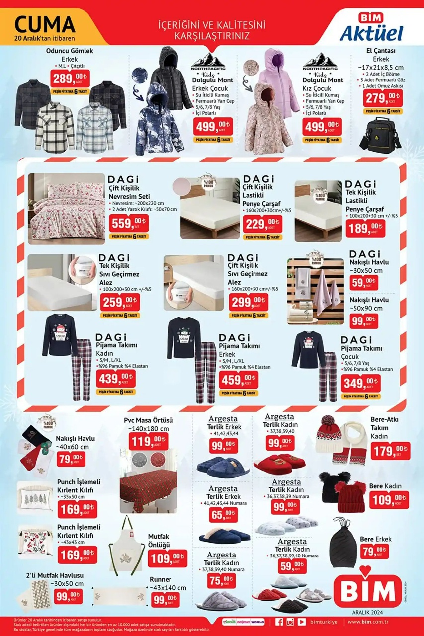 BİM 20 Aralık 2024 Aktüel Ürünler Kataloğu ile Avantajlı Yılbaşı İndirimleri Sizi Bekliyor