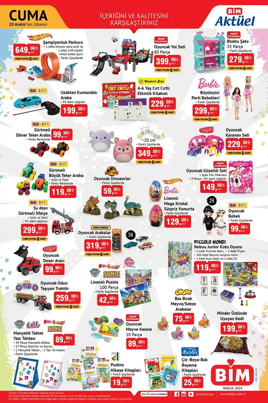 BİM 20 Aralık 2024 Aktüel Ürünler Kataloğu ile Avantajlı Yılbaşı İndirimleri Sizi Bekliyor