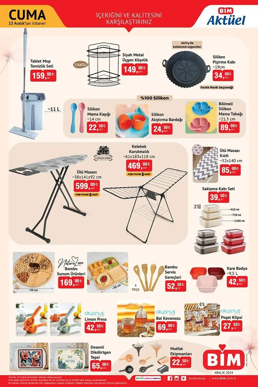 BİM Aralık Fırsatları: Elektronikten Ev Eşyalarına Kaçırılmayacak Fırsatlar!