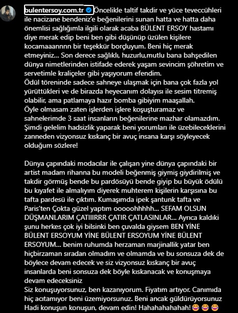 Bülent Ersoy'dan Kıyafet Eleştirilerine Sert Yanıt: 'Ben Yine Bülent Ersoy'um, Siz Konuşun Fiyatım Artıyor!'