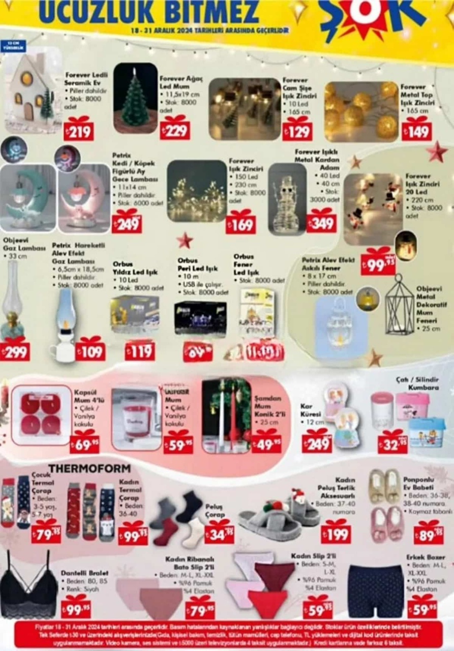 ŞOK 18 Aralık 2024 Aktüel Ürünler Kataloğu Yayımlandı! Yılbaşı Hazırlıkları İçin Fırsatlar
