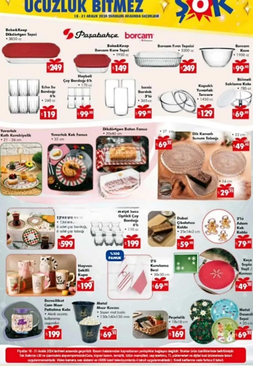 ŞOK 18 Aralık 2024 Aktüel Ürünler Kataloğu Yayımlandı! Yılbaşı Hazırlıkları İçin Fırsatlar