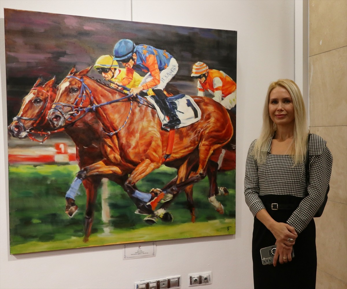 Türkiye Jokey Kulübü (TJK) tarafından düzenlenen 12. Resim Yarışması'nda dereceye giren ve...