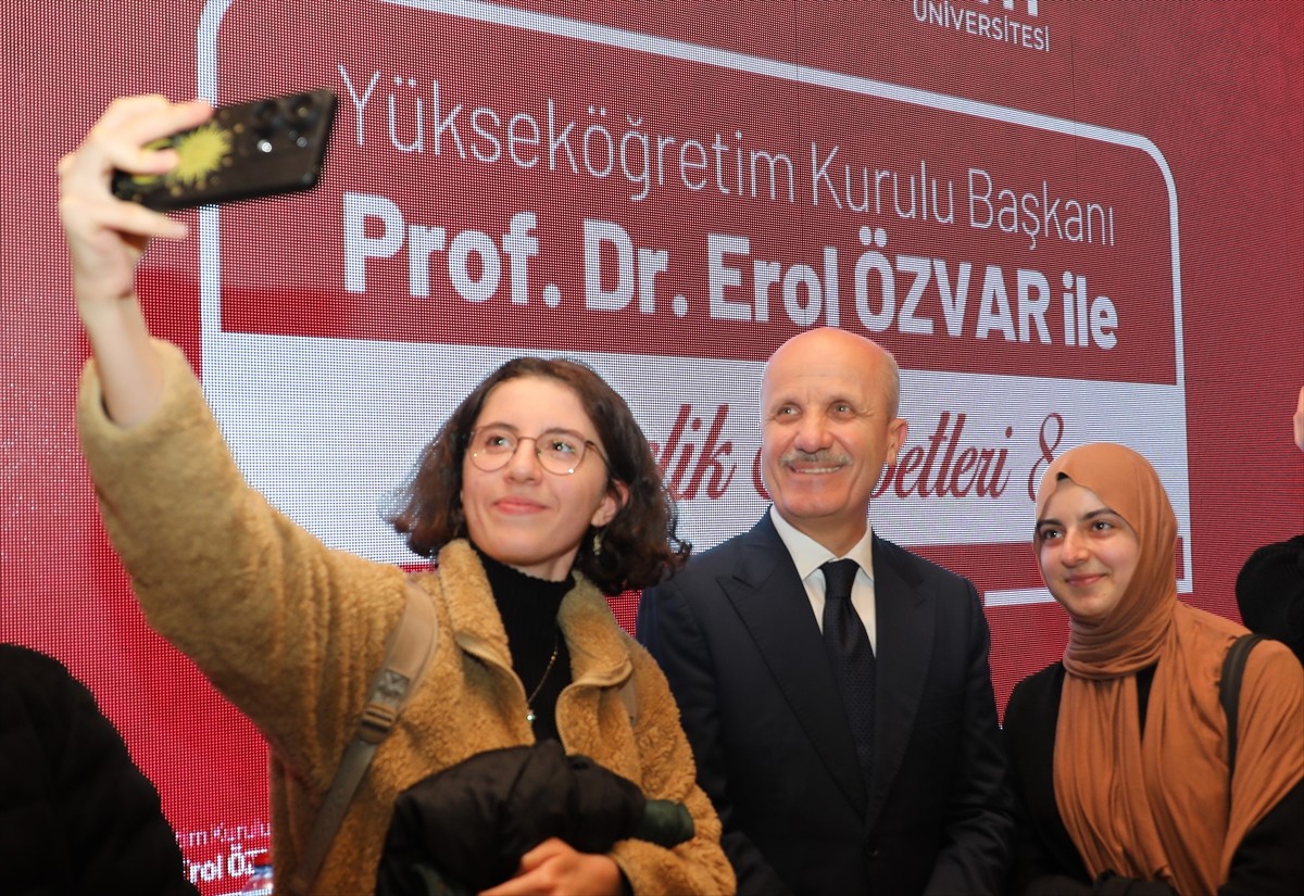 Yükseköğretim Kurulu (YÖK) Başkanı Prof. Dr. Erol Özvar, doktora programı açmak için başvuran...