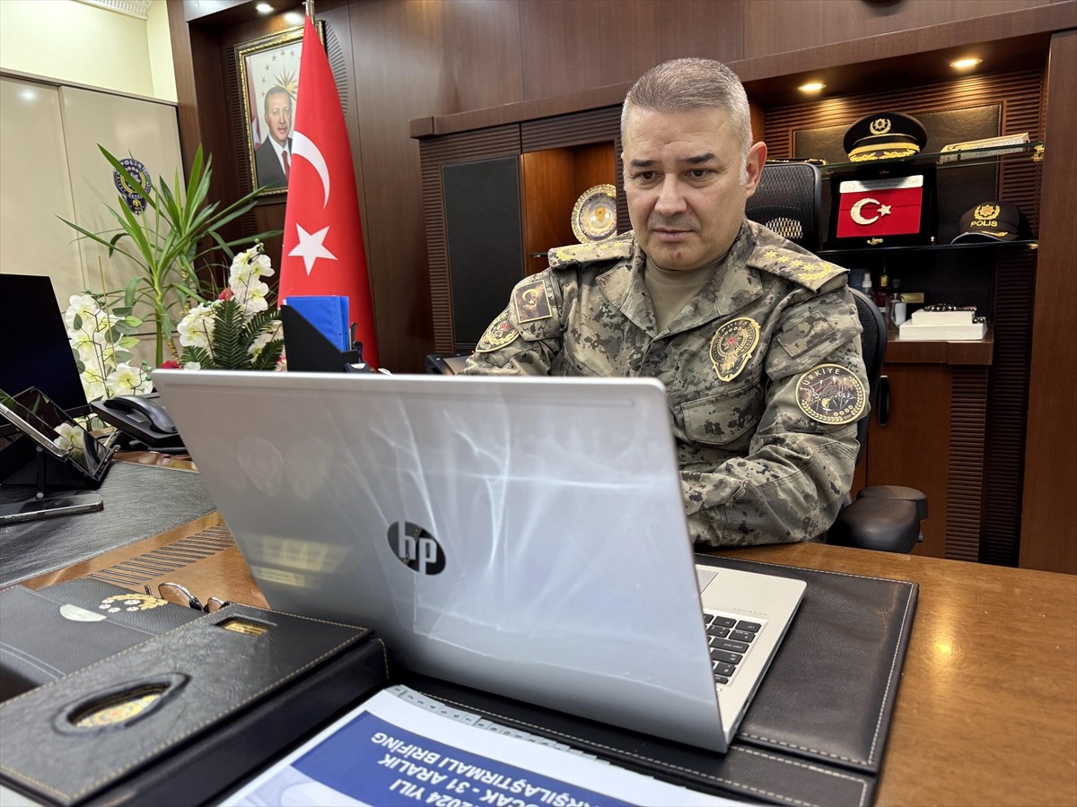 Ardahan Emniyet Müdürü Gökalp Şener, Anadolu Ajansının (AA) gözünden 2024'e damga vuran olaylara...