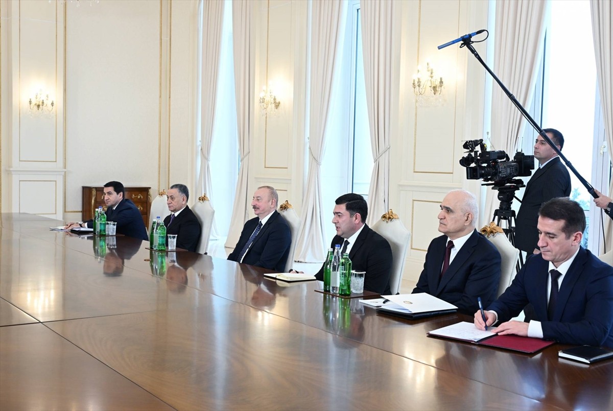 Azerbaycan Cumhurbaşkanı İlham Aliyev, İran Ulusal Güvenlik Yüksek Konseyi Genel Sekreteri Ali...