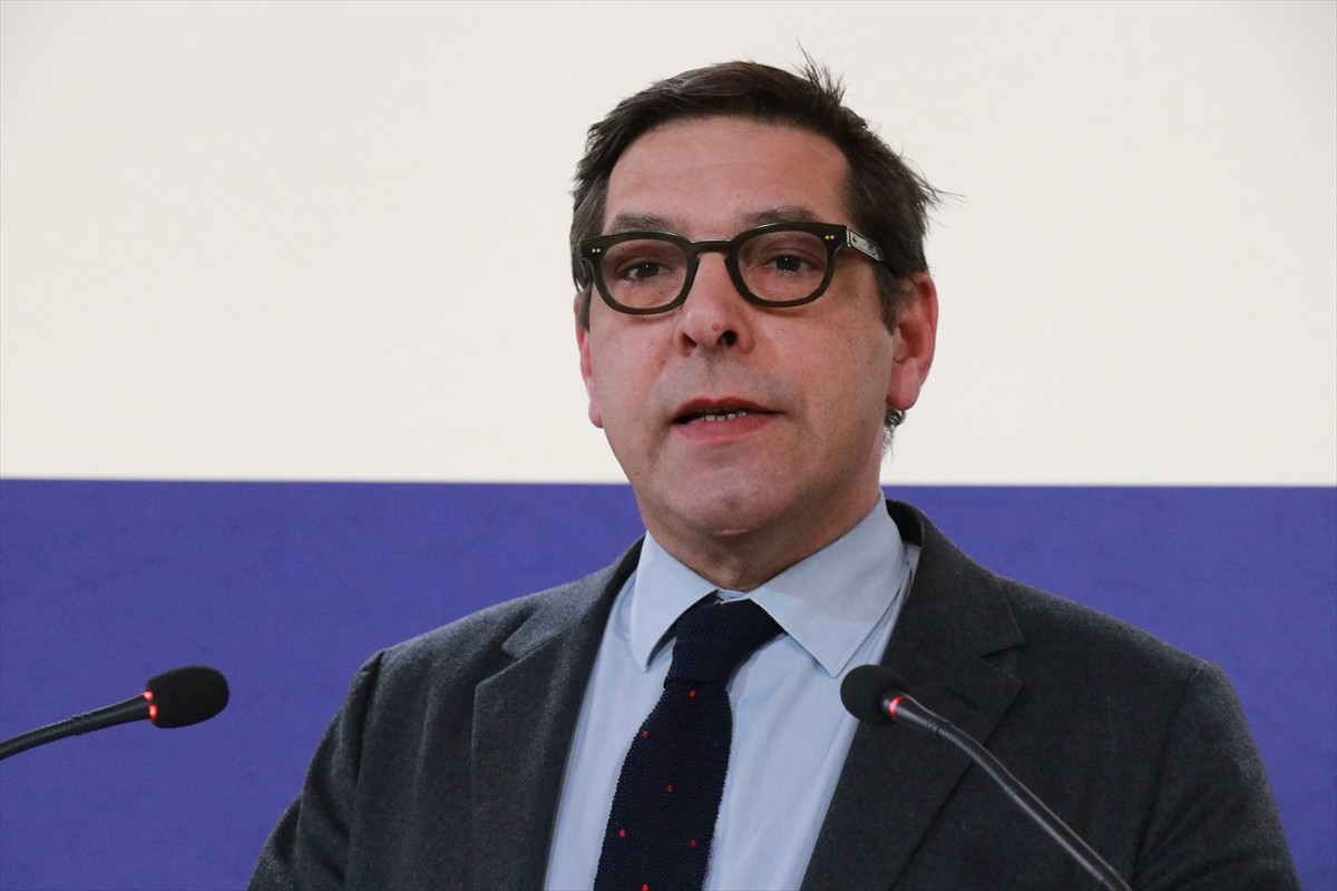 Fransa Dışişleri Bakanlığı Sözcüsü Christophe Lemoine, Fransa'nın başkenti Paris'teki Quai...