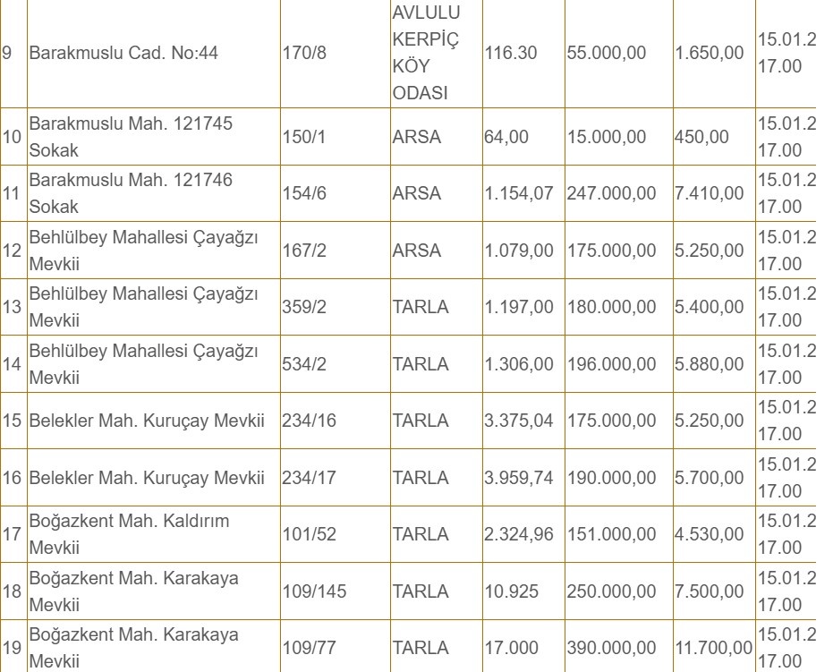 O ilde 55.000 TL’ye Ev Sahibi Olma Fırsatı