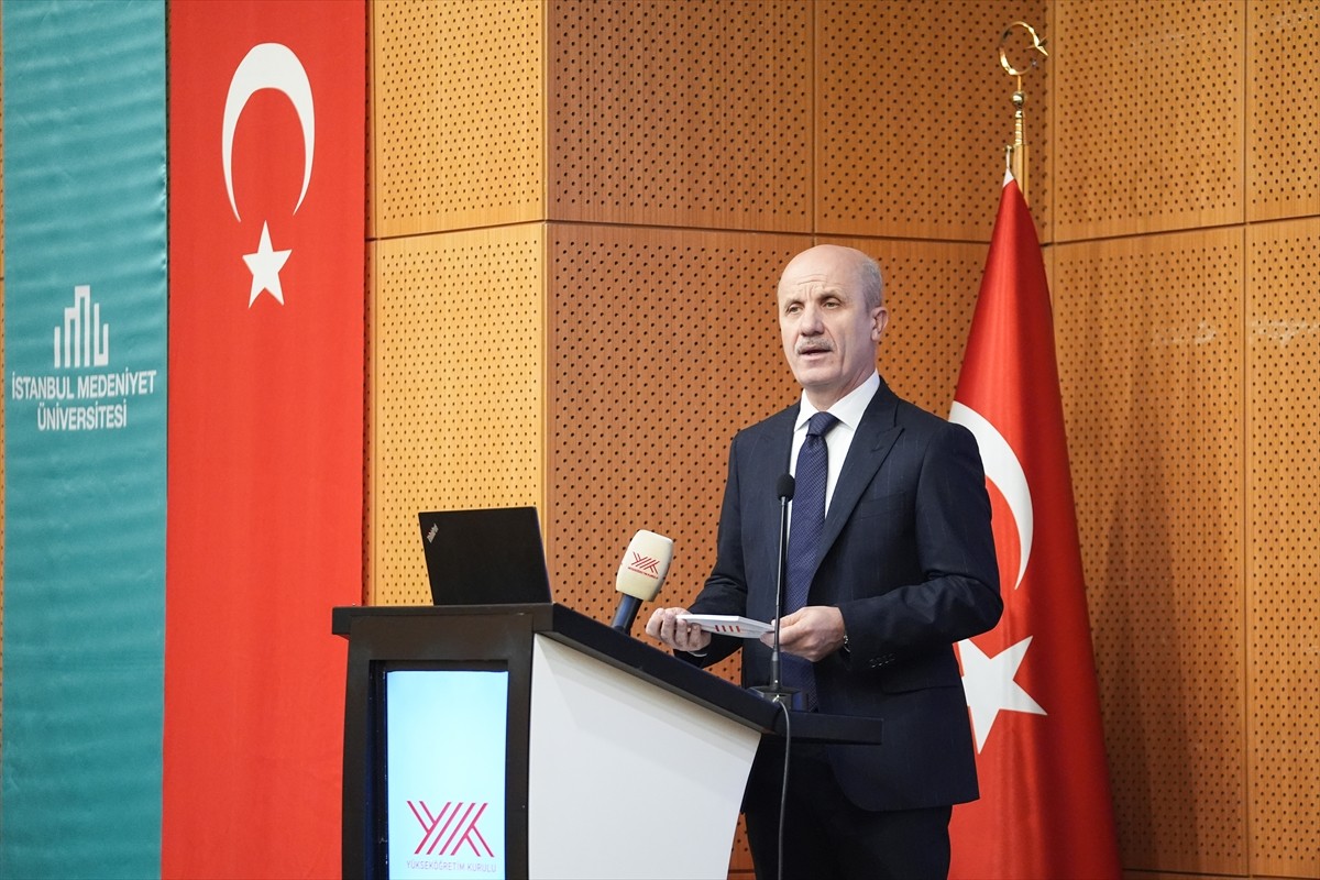 Yükseköğretim Kurulu (YÖK) Başkanı Prof. Dr. Erol Özvar, İstanbul Medeniyet Üniversitesi Aşık Paşa...