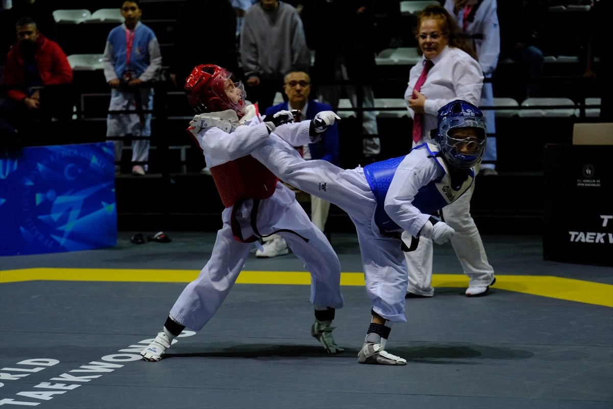 Antalya'da devam eden 12. Uluslararası Türkiye Açık Tekvando Turnuvası'nın (Türkiye Open 2025)...