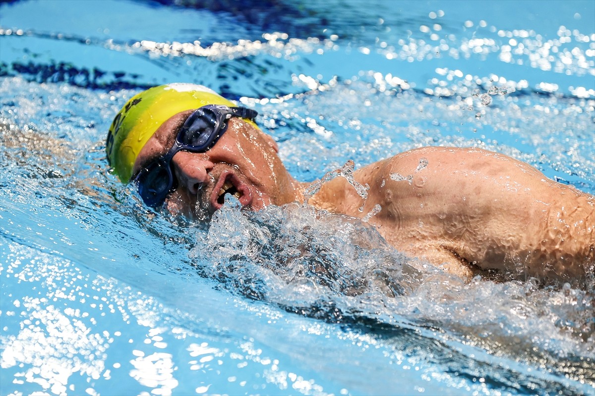 Gençlik ve Spor Bakanlığının düzenlediği Herkes İçin Yüzme Projesi Yüzme Yarışları'nın Türkiye...