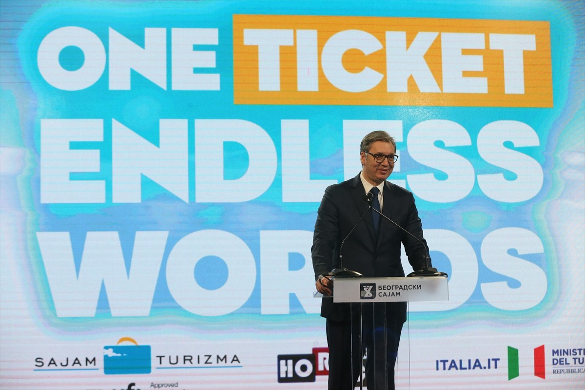 Sırbistan'ın başkenti Belgrad'da 46. Uluslararası Turizm Fuarı açıldı. Sırbistan Cumhurbaşkanı...