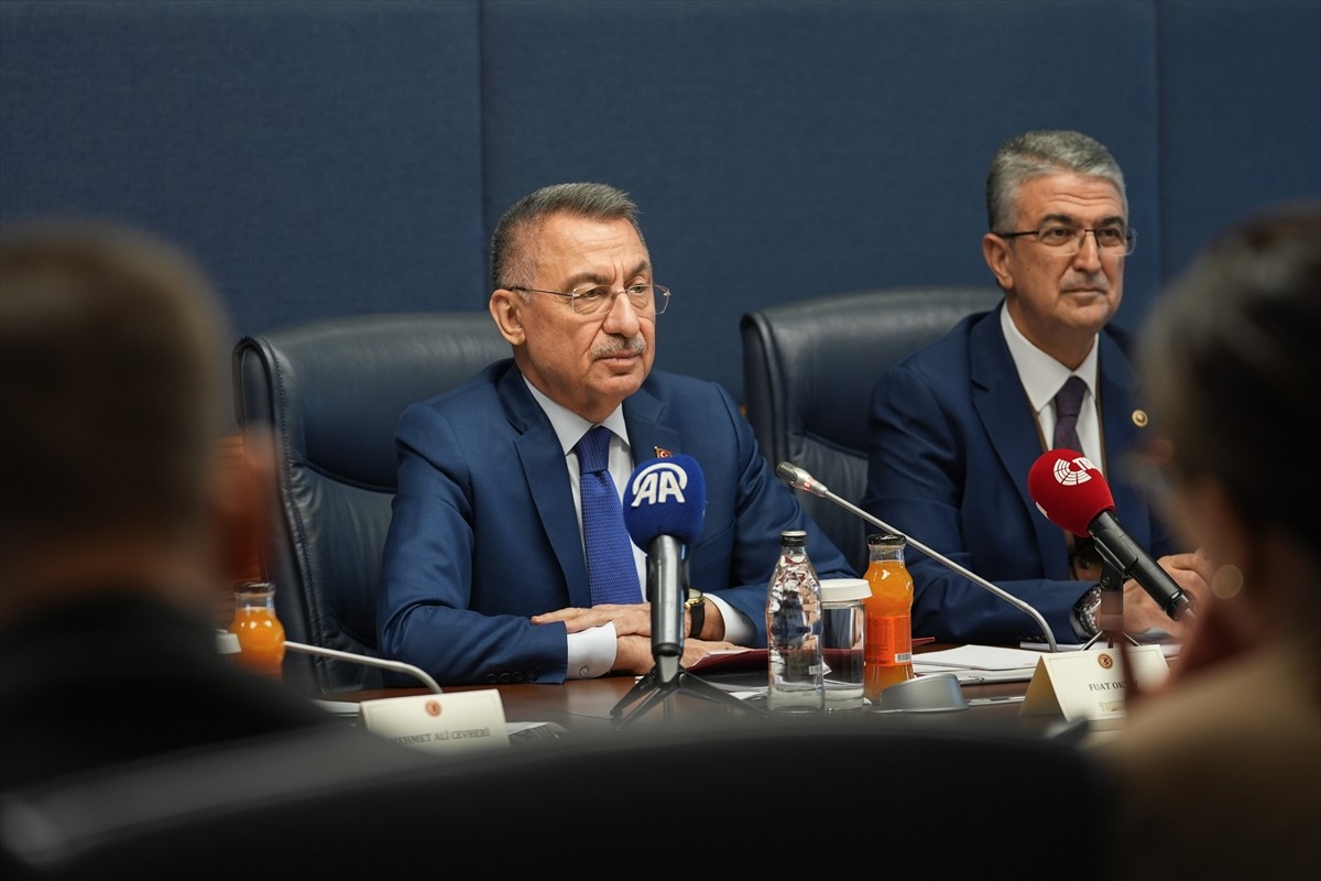 TBMM Dışişleri Komisyonu Başkanı Fuat Oktay (solda), Kazakistan-Türkiye Parlamentolar Arası...