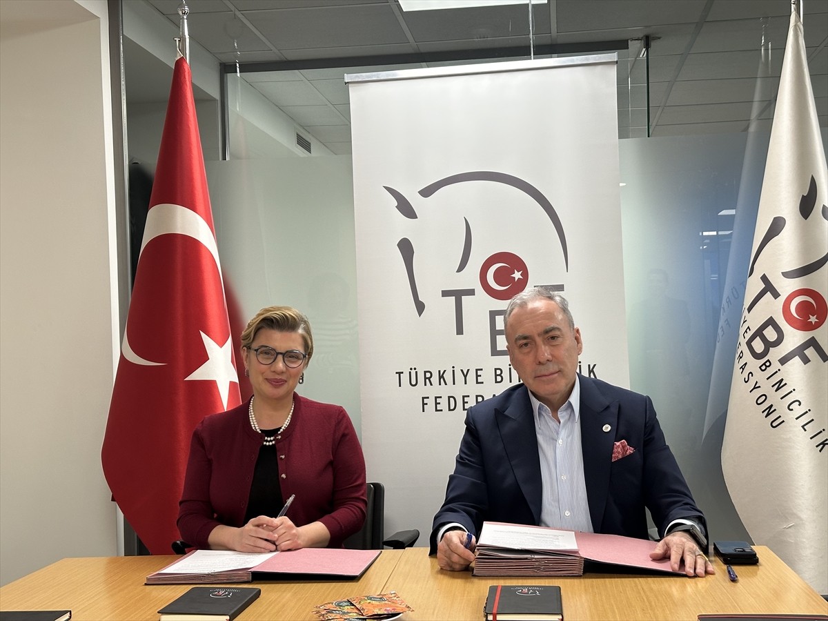 Türkiye Binicilik Federasyonu ile Türk Reasürans Anonim Şirketi arasında iş birliği protokolü...