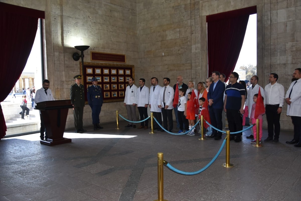 14 Mart Tıbbiyeliler Derneği Başkanı Op. Dr. Mehmet Sürübaşı ve beraberindeki heyet, 14 Mart Tıp...