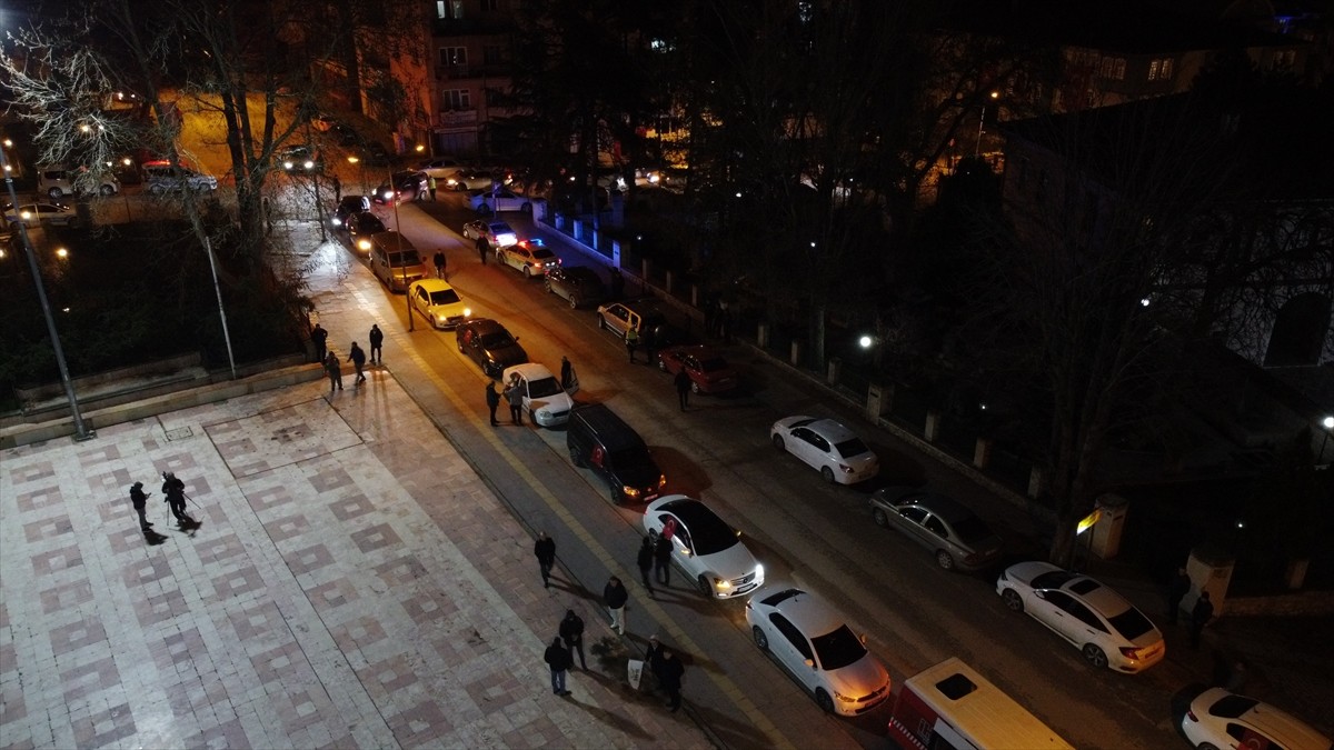 Bilecik'te, İsrail'in Filistin ve Gazze'ye yönelik saldırılarını protesto amacıyla konvoy...