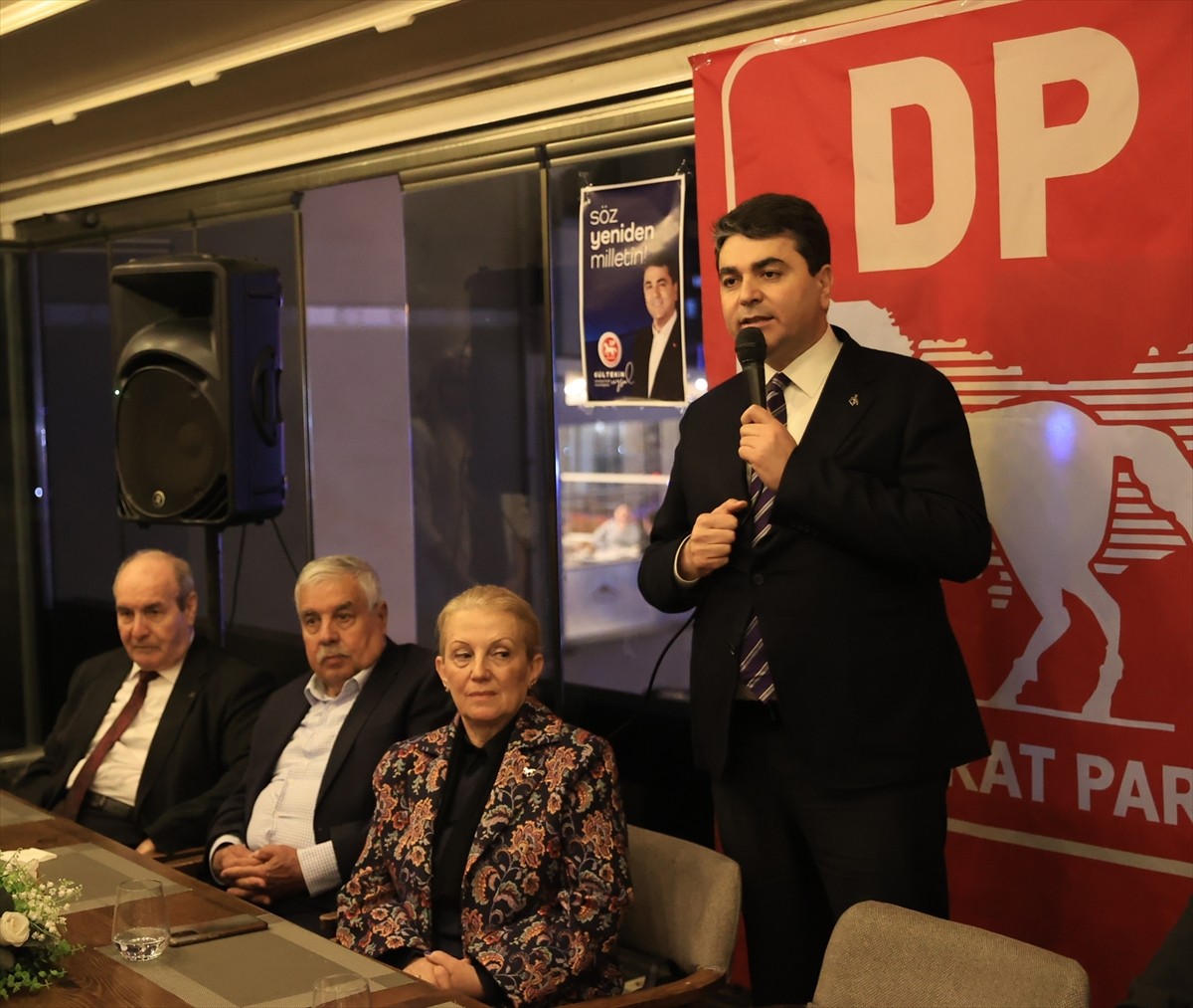 Demokrat Parti (DP) Genel Başkanı Gültekin Uysal, Edirne'de partisinin il başkanlığınca düzenlenen...