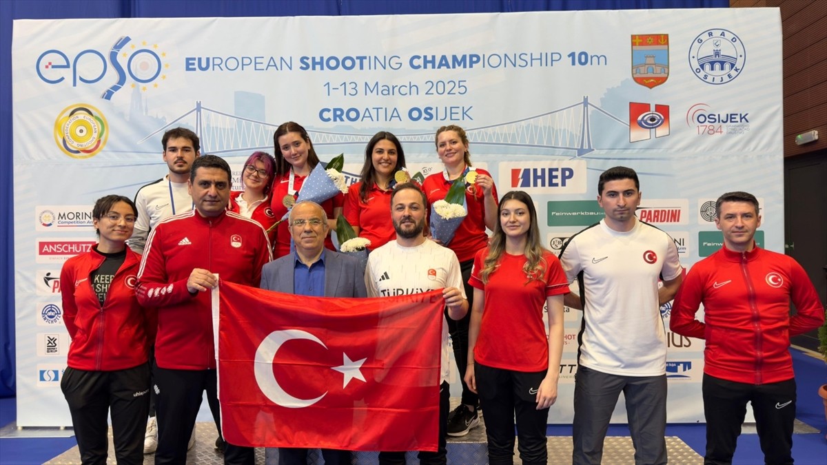 Hırvatistan'da düzenlenen Avrupa Havalı Silahlar Şampiyonası'nda Şevval İlayda Tarhan, Şimal...