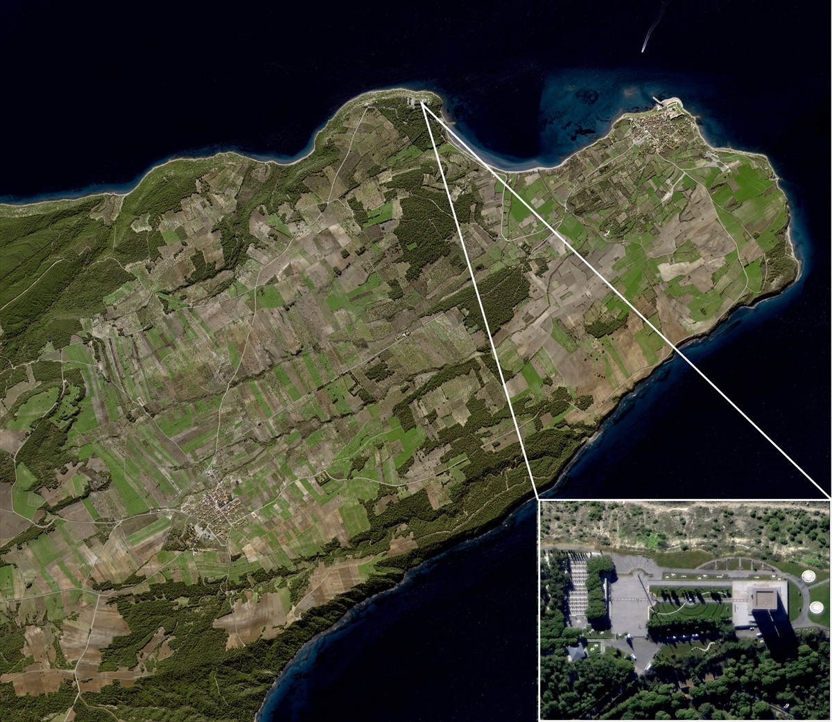 Milli Savunma Bakanlığınca, Göktürk-1 uydusunun 100 bininci görüntüyü Çanakkale'deki Şehitler...