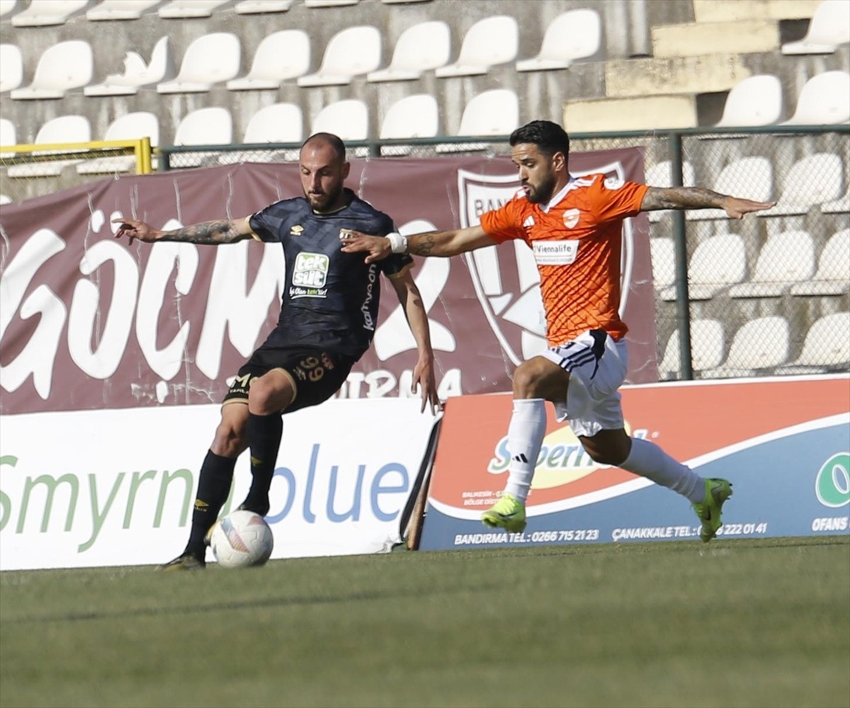 Trendyol 1. Lig’in 30. haftasında Teksüt Bandırmaspor ile Adanaspor Bandırma 17 Eylül Stadyumu’nda...