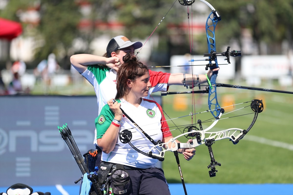 Antalya'da 2025 Avrupa Okçuluk Grand Prix'sinin ilk ayağının yapıldığı müsabakalarının üçüncü...