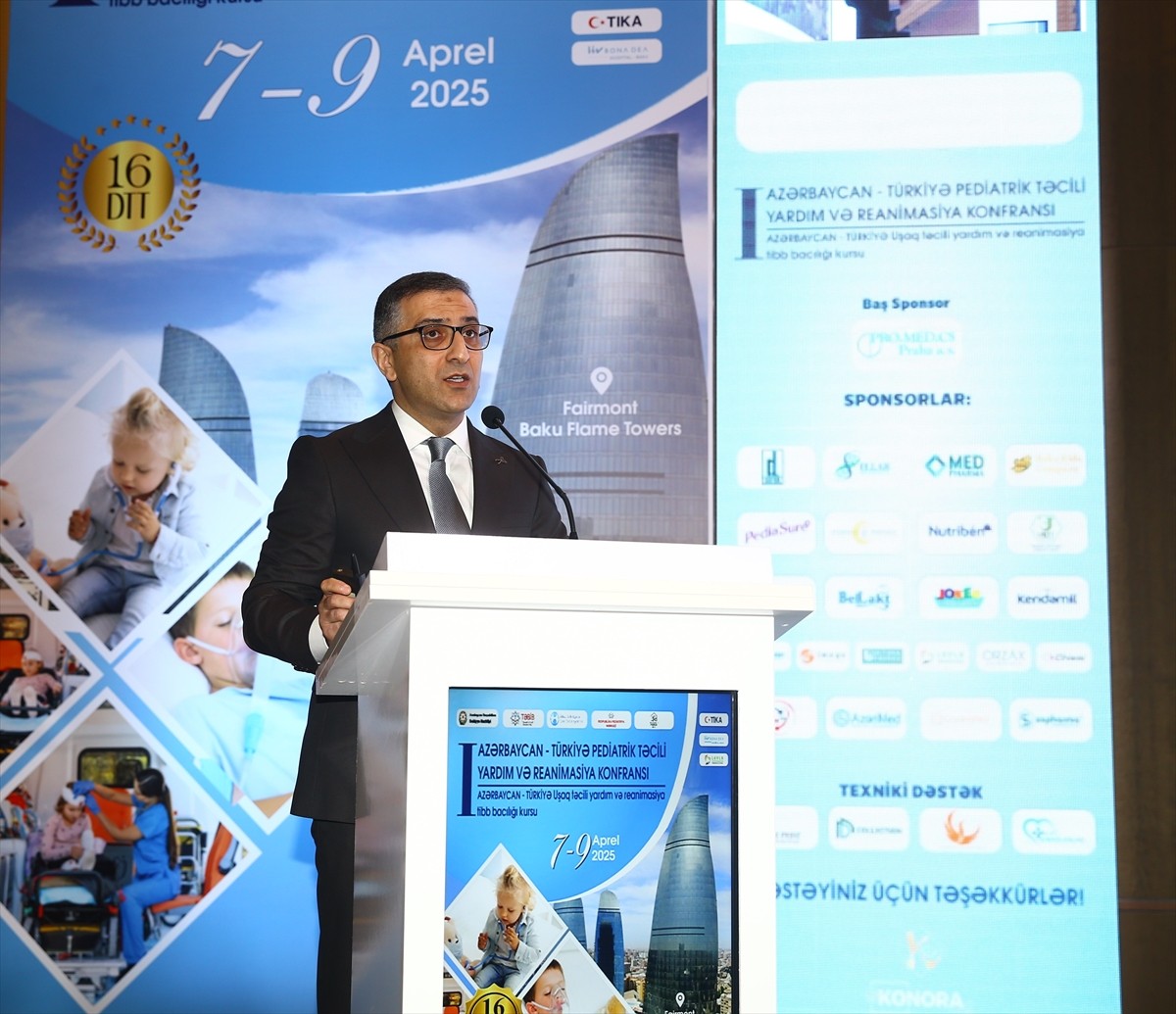 Azerbaycan'ın başkenti Bakü'de, Azerbaycan-Türkiye Çocuk Acil Tıp ve Yoğun Bakım Kongresi...