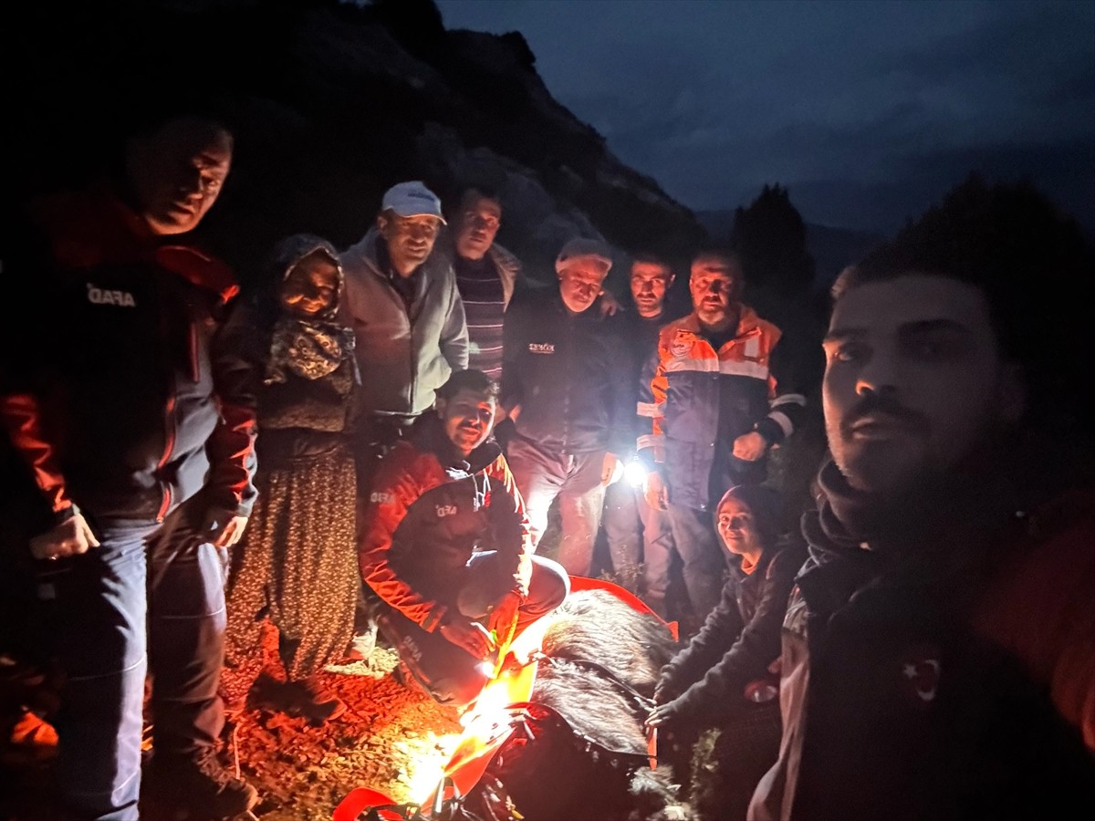 Burdur'un Çeltikçi ilçesinde dağda mahsur kalan keçi İl Afet ve Acil Durum Müdürlüğü (AFAD)...