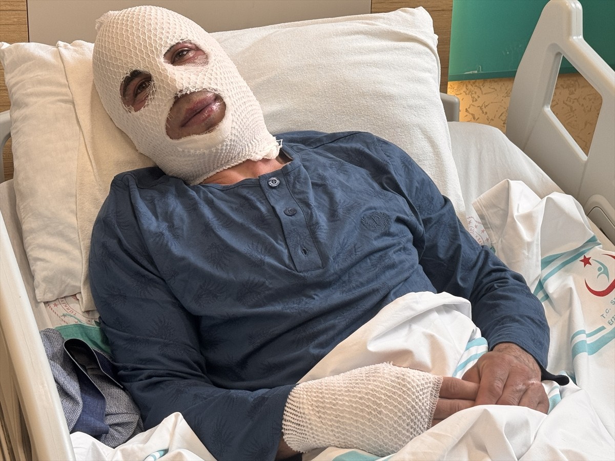 Erzurum'da soğuktan donduğunu düşündüğü için ocakta ısıttığı sprey boya tüpünün patlaması sonucu...