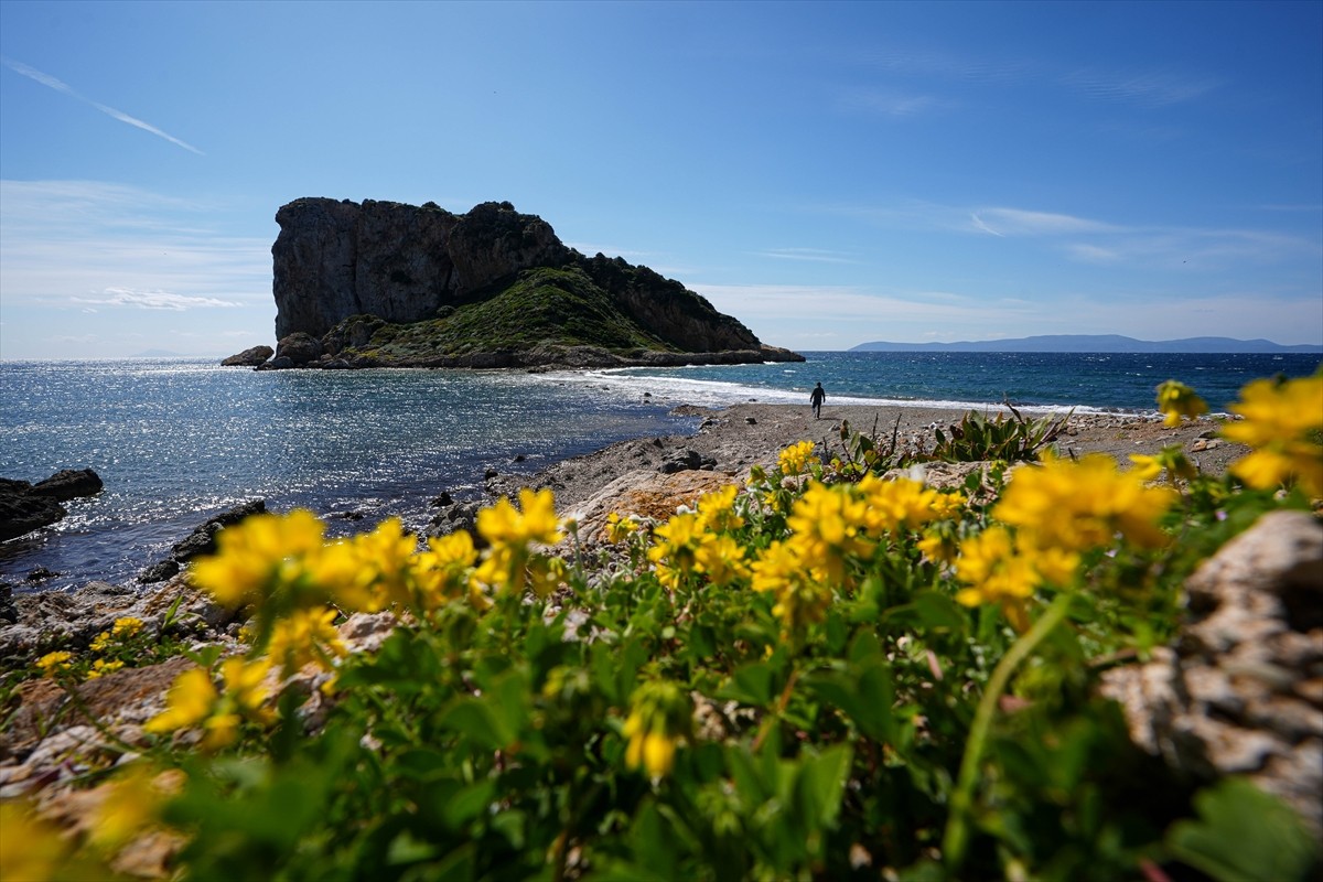 İzmir'de karaya 100 metre uzaklıkta yer alan ve deniz suyu seviyesinin diz boyunda olması...