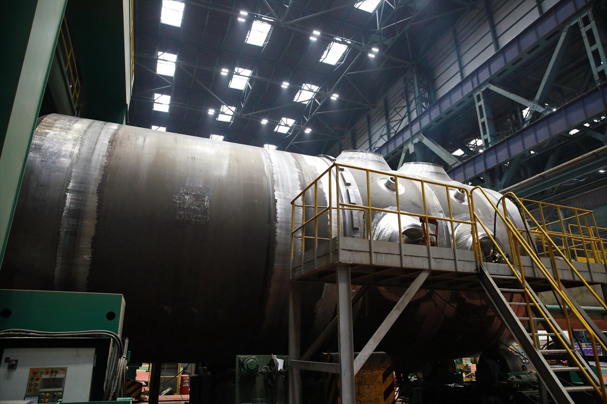 Mersin'in Gülnar ilçesinde yapımı devam eden Akkuyu Nükleer Güç Santrali'nin (NGS) 4. güç ünitesi...