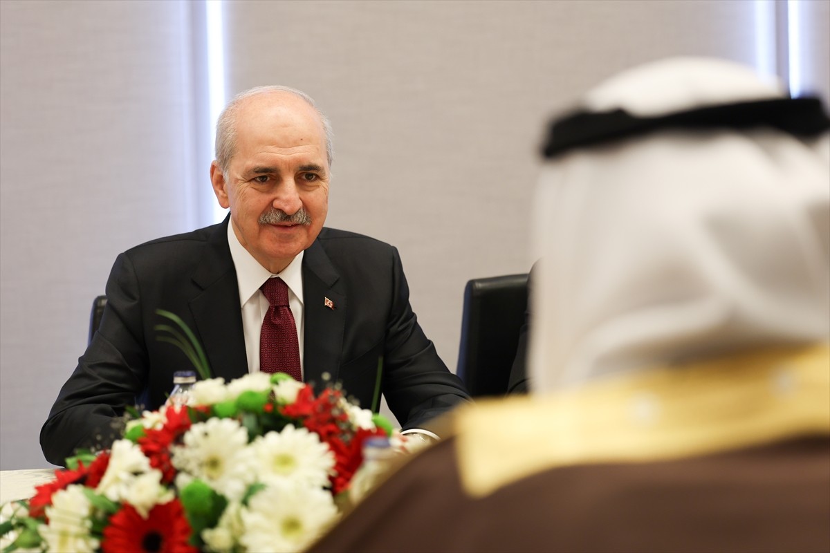 TBMM Başkanı Numan Kurtulmuş, Filistin'i Destekleyen Parlamentolar Grubu Toplantısı kapsamında...